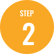 Orange circle with "Step 2" text inside.