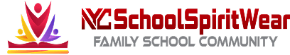 NYC School Spirit Wear logo and text.